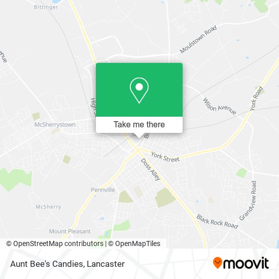 Aunt Bee's Candies map