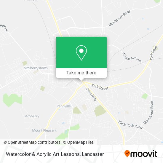 Watercolor & Acrylic Art Lessons map