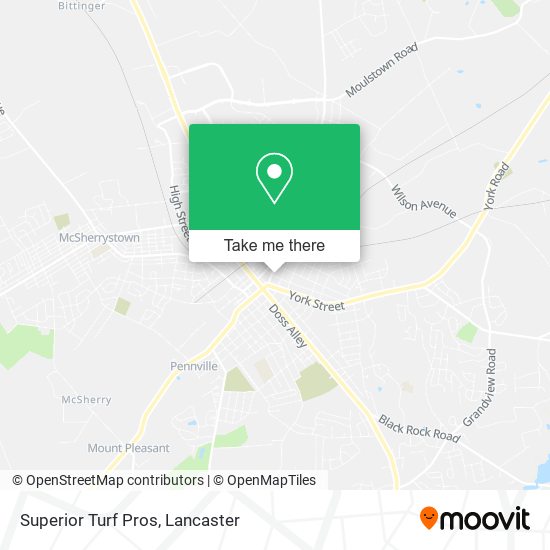 Superior Turf Pros map