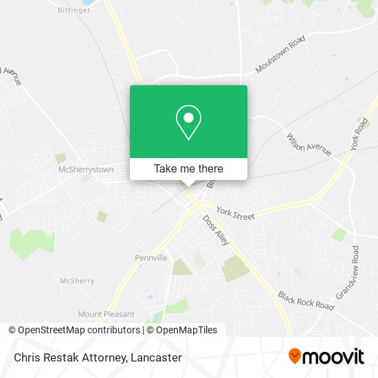 Chris Restak Attorney map