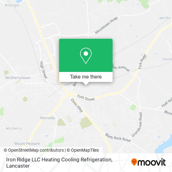 Iron Ridge LLC Heating Cooling Refrigeration map