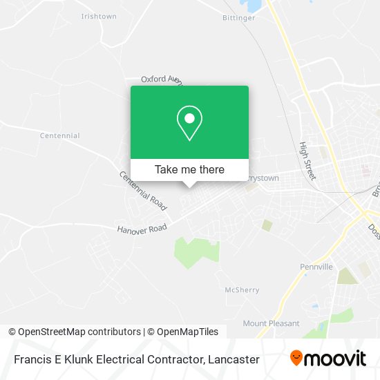 Francis E Klunk Electrical Contractor map
