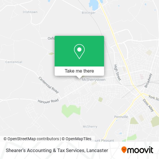 Mapa de Shearer's Accounting & Tax Services