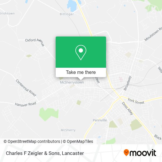 Charles F Zeigler & Sons map