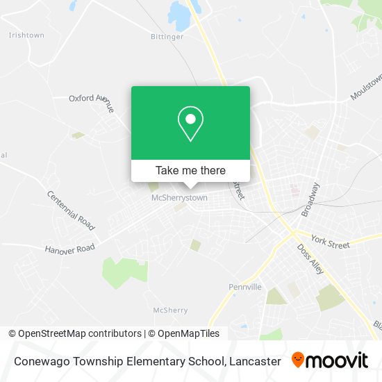 Conewago Township Elementary School map