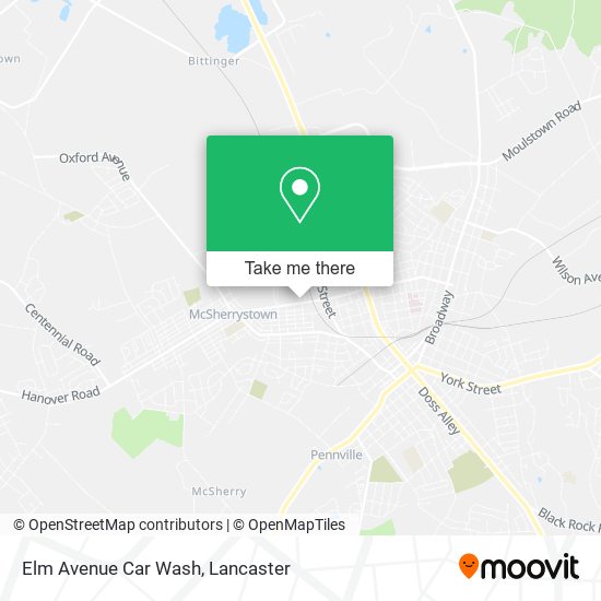 Elm Avenue Car Wash map