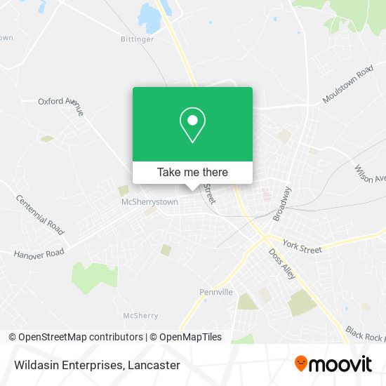 Wildasin Enterprises map