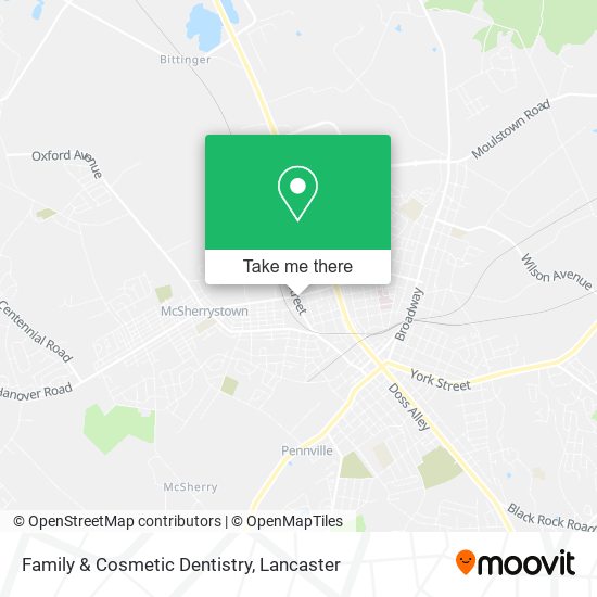 Family & Cosmetic Dentistry map