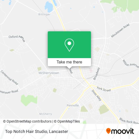 Top Notch Hair Studio map