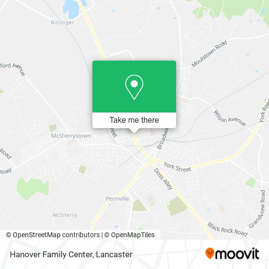 Hanover Family Center map