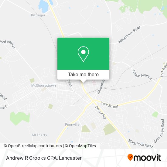 Andrew R Crooks CPA map