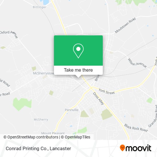 Conrad Printing Co. map