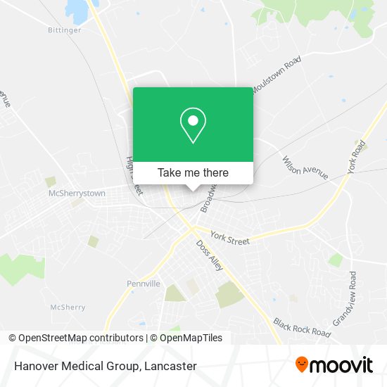 Hanover Medical Group map