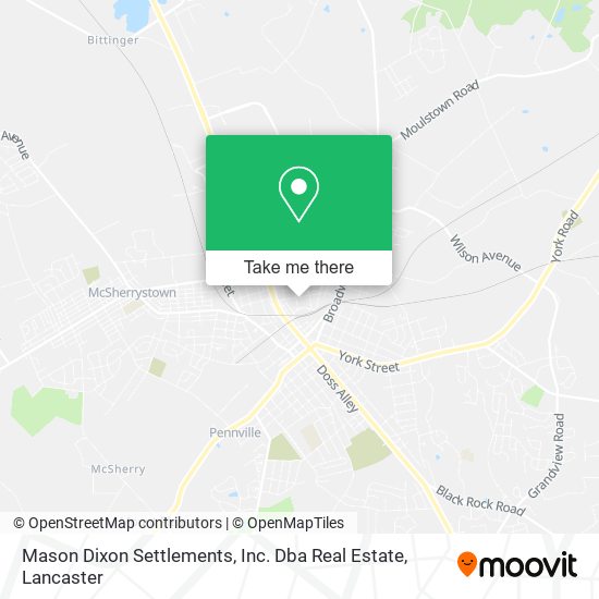 Mapa de Mason Dixon Settlements, Inc. Dba Real Estate