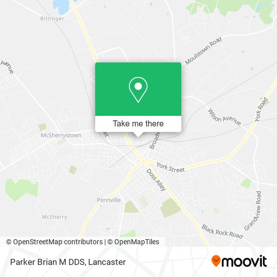 Mapa de Parker Brian M DDS