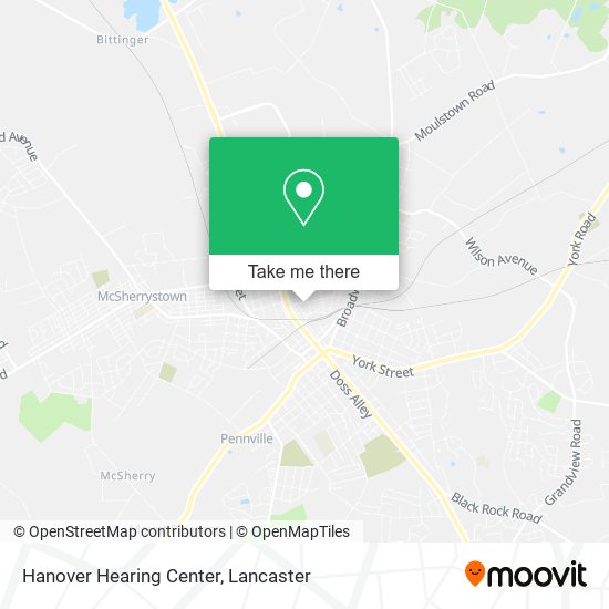 Hanover Hearing Center map