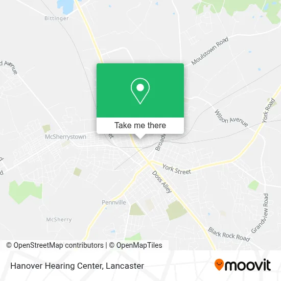 Hanover Hearing Center map