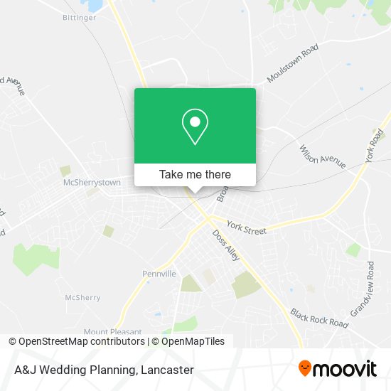 Mapa de A&J Wedding Planning