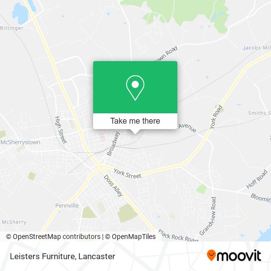 Leisters Furniture map
