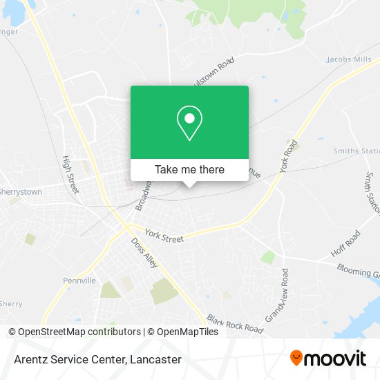 Arentz Service Center map