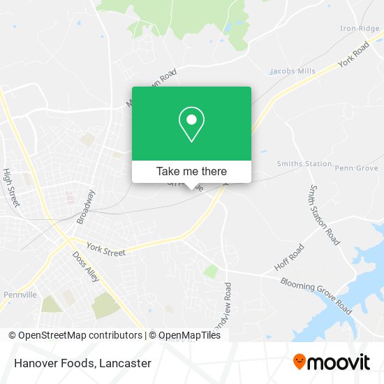 Mapa de Hanover Foods