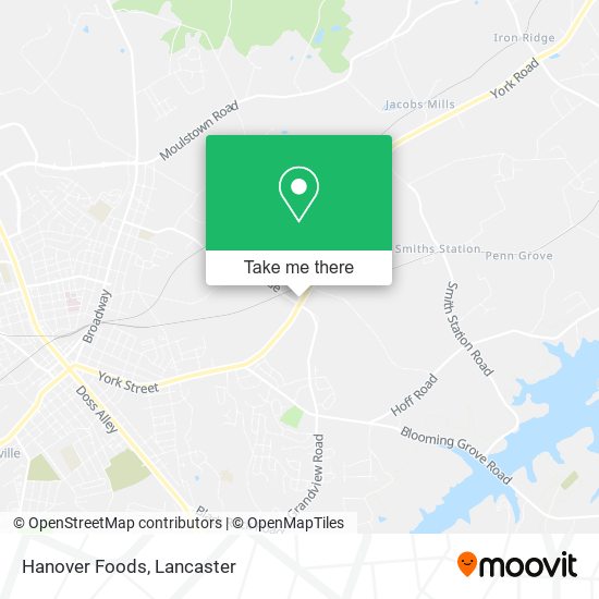 Hanover Foods map