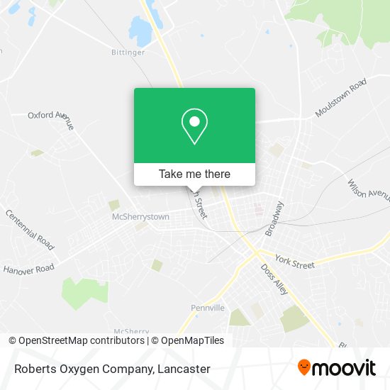 Roberts Oxygen Company map