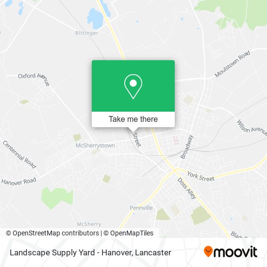 Landscape Supply Yard - Hanover map