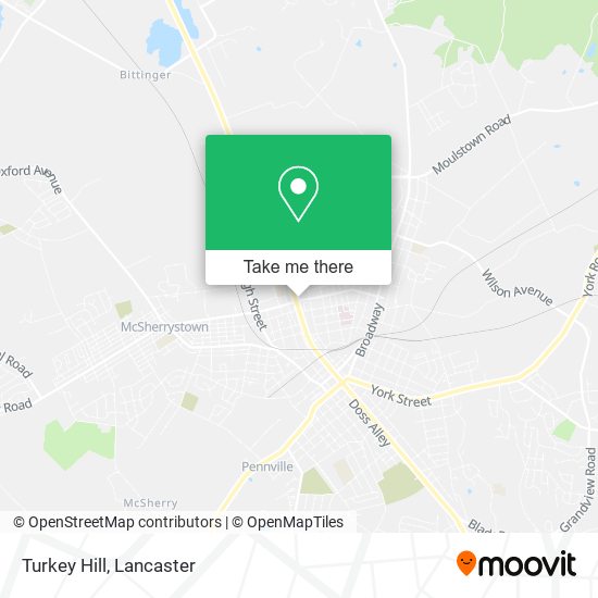 Mapa de Turkey Hill