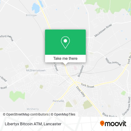 Mapa de Libertyx Bitcoin ATM