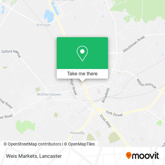 Mapa de Weis Markets