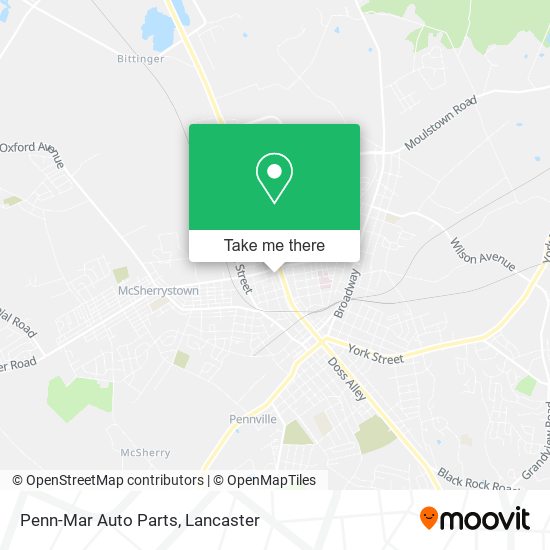 Mapa de Penn-Mar Auto Parts
