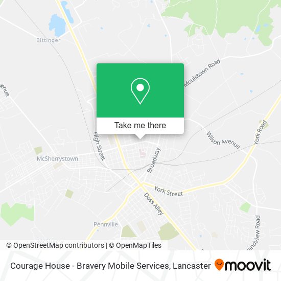 Mapa de Courage House - Bravery Mobile Services