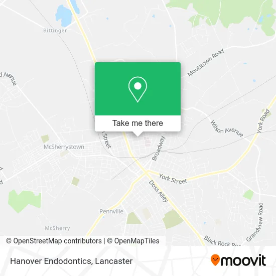 Hanover Endodontics map