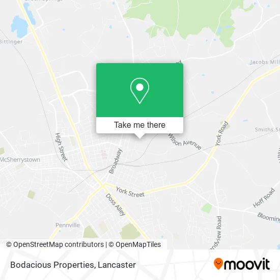 Bodacious Properties map