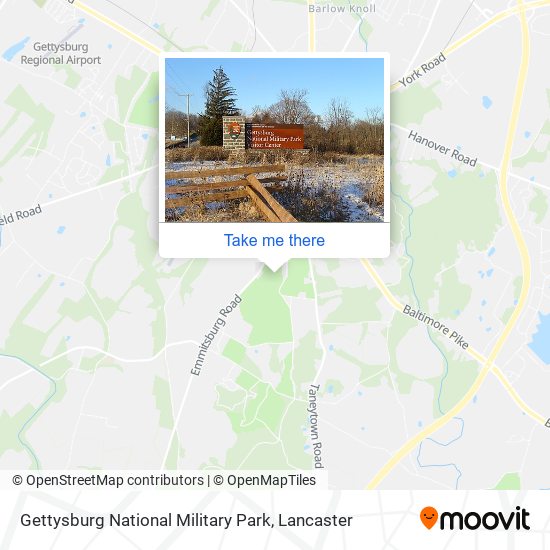 Gettysburg National Military Park map