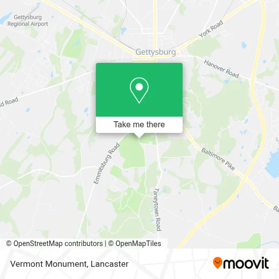 Vermont Monument map