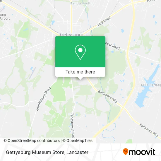 Gettysburg Museum Store map