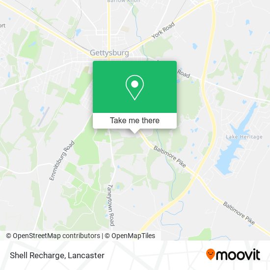 Mapa de Shell Recharge