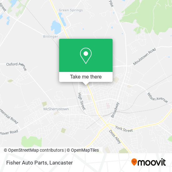 Mapa de Fisher Auto Parts