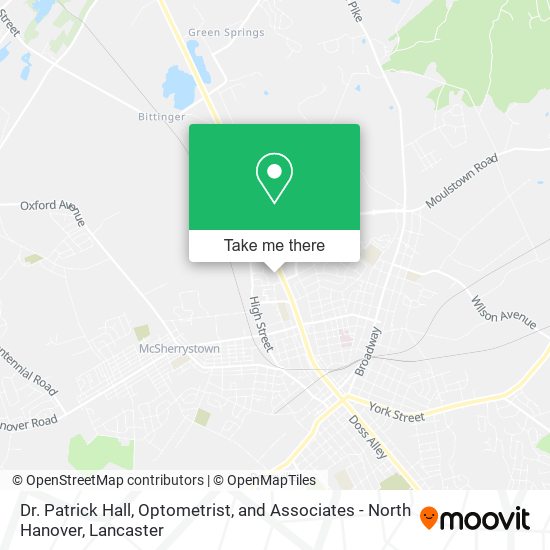 Dr. Patrick Hall, Optometrist, and Associates - North Hanover map