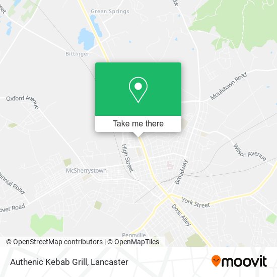 Mapa de Authenic Kebab Grill