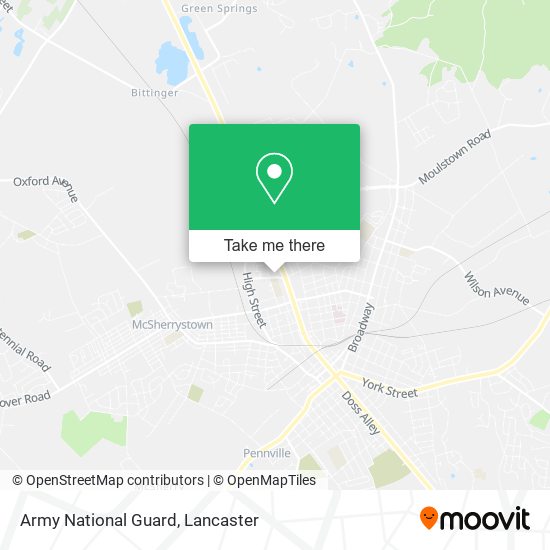 Mapa de Army National Guard