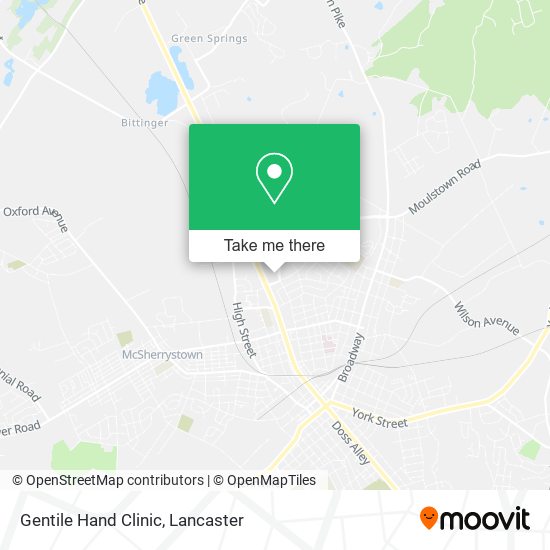 Gentile Hand Clinic map