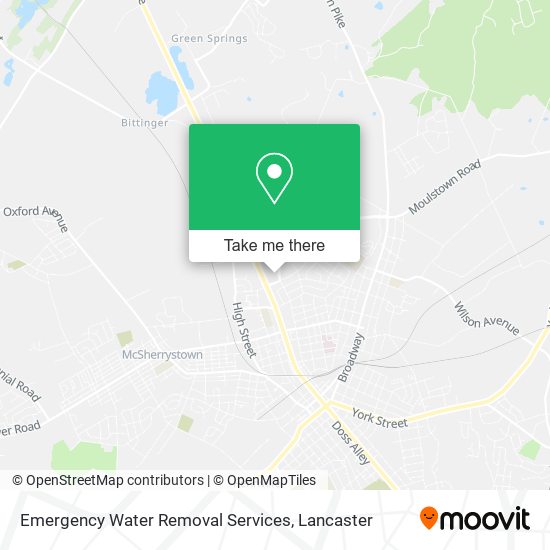 Mapa de Emergency Water Removal Services
