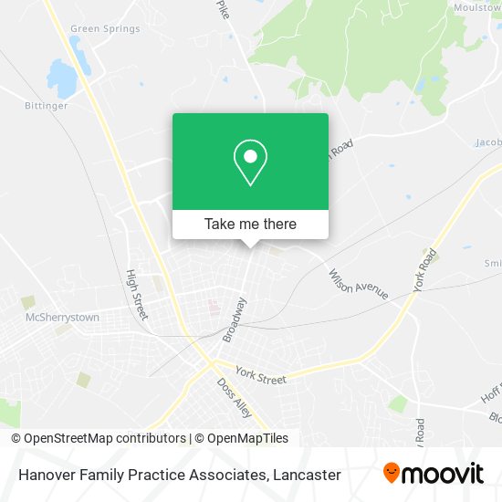 Hanover Family Practice Associates map