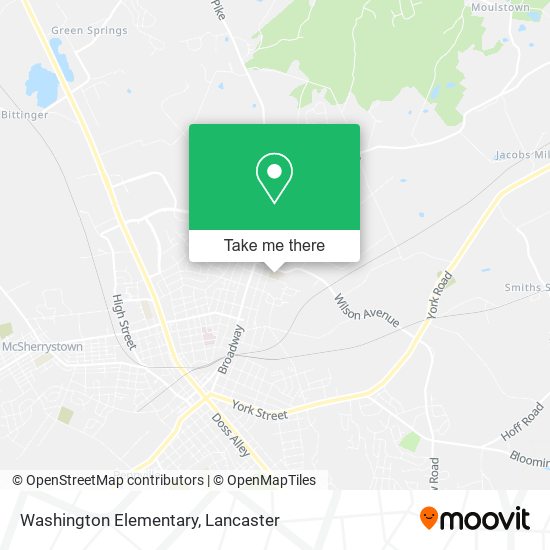 Mapa de Washington Elementary