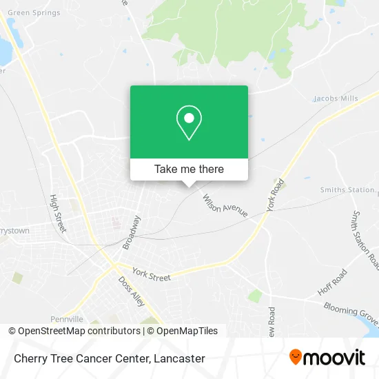 Cherry Tree Cancer Center map