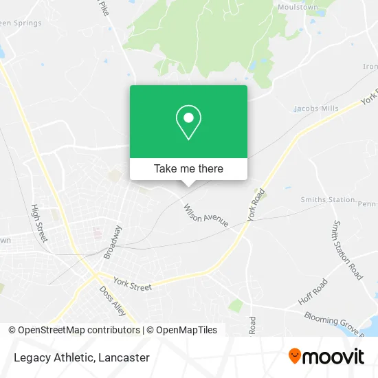 Legacy Athletic map