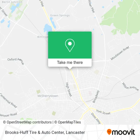 Brooks-Huff Tire & Auto Center map
